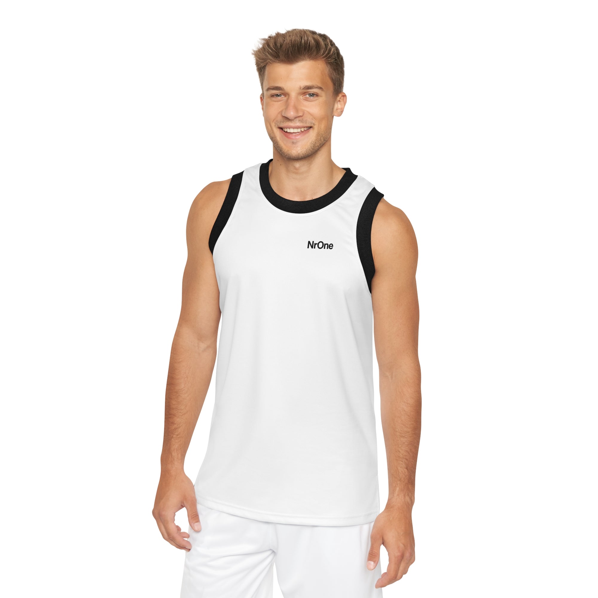NrOne Men Basketball Jersey in White
