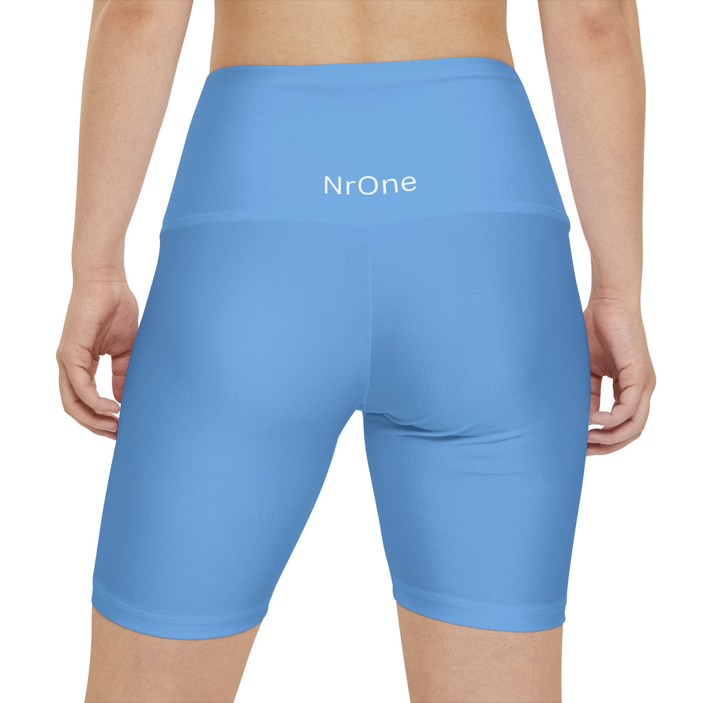 NrOne Women Performance Shorts in Light Blue