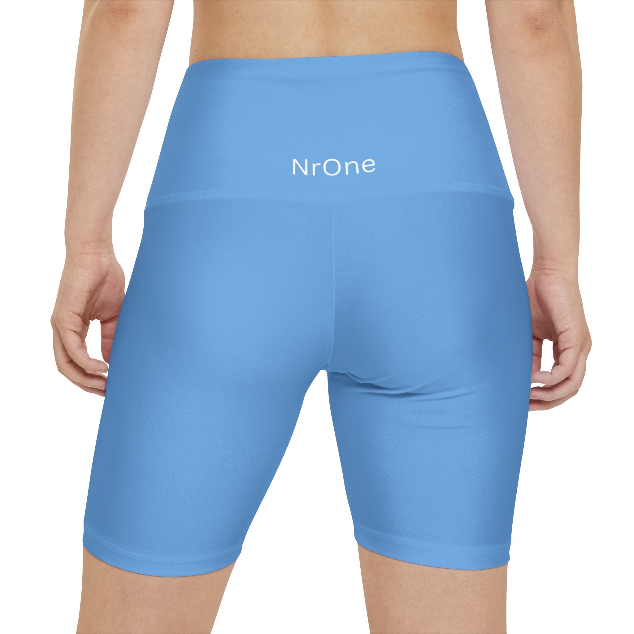 NrOne Women Performance Shorts in Light Blue