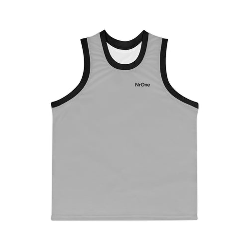 NrOne Men Basketball Jersey in Grey