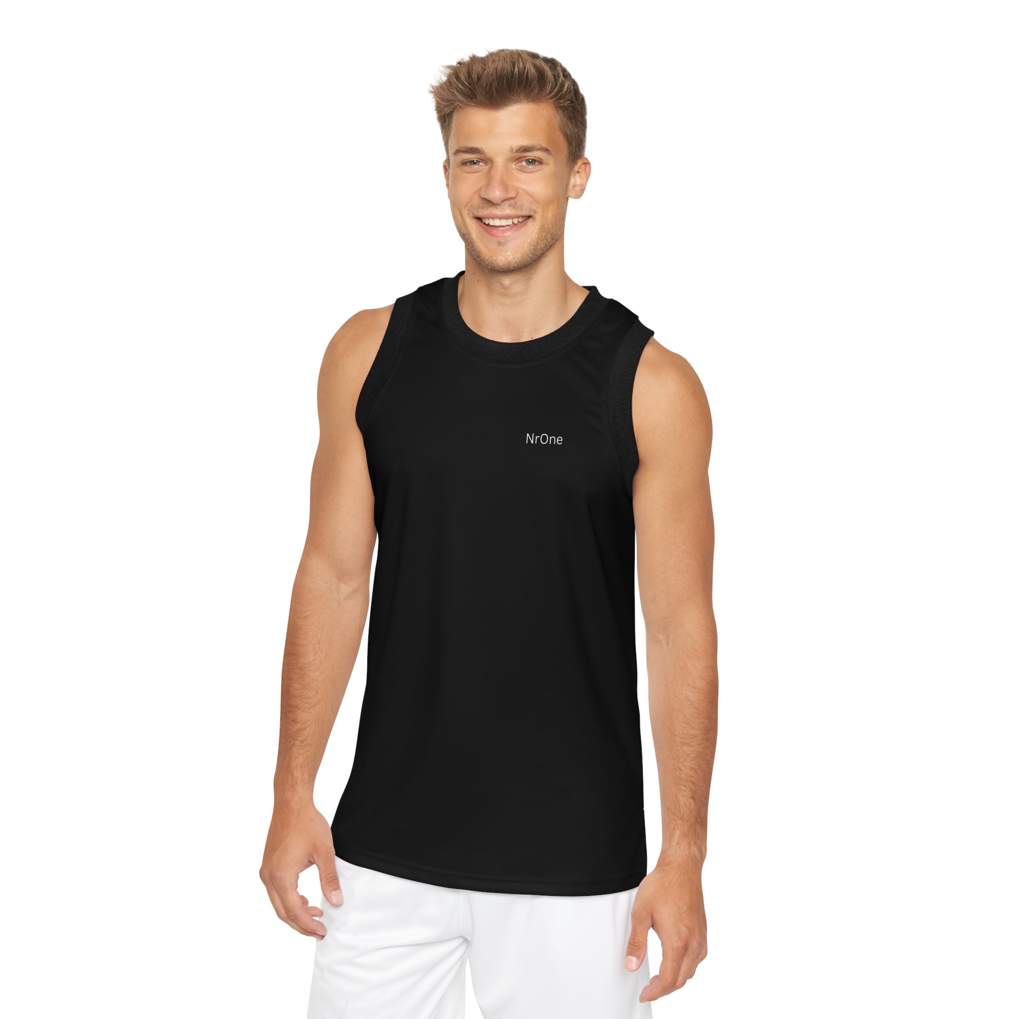 NrOne Men Basketball Jersey in Black